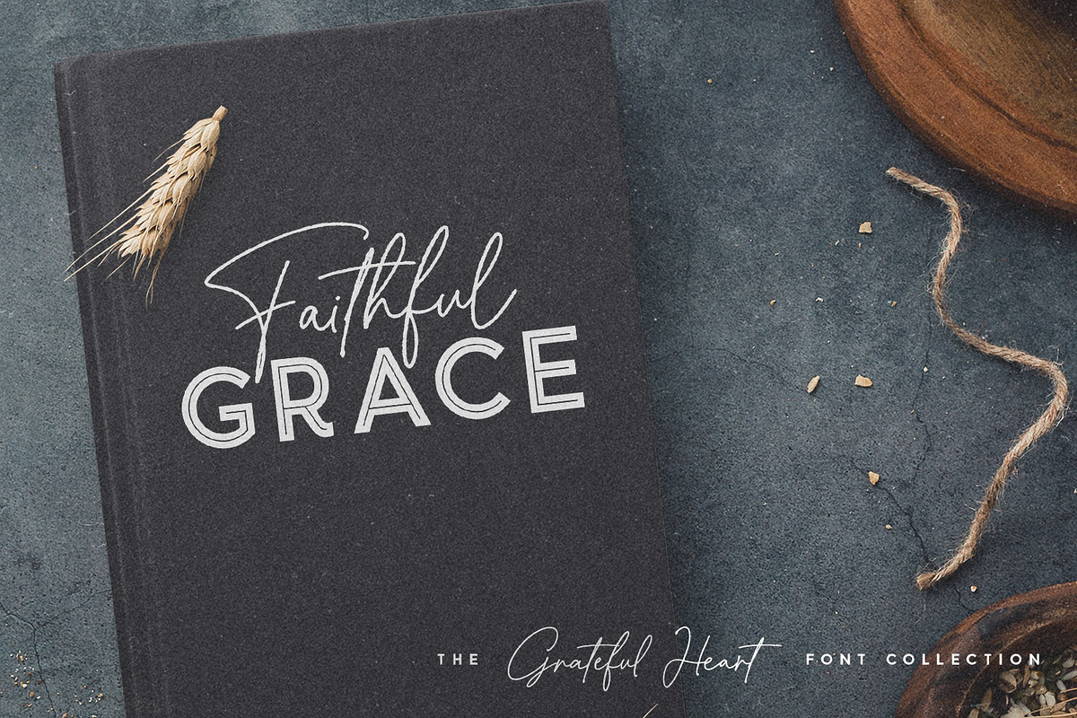 Grateful Heart Font Collection, a Script Font by Callie Rian & Co. (Photo 30 of 32)