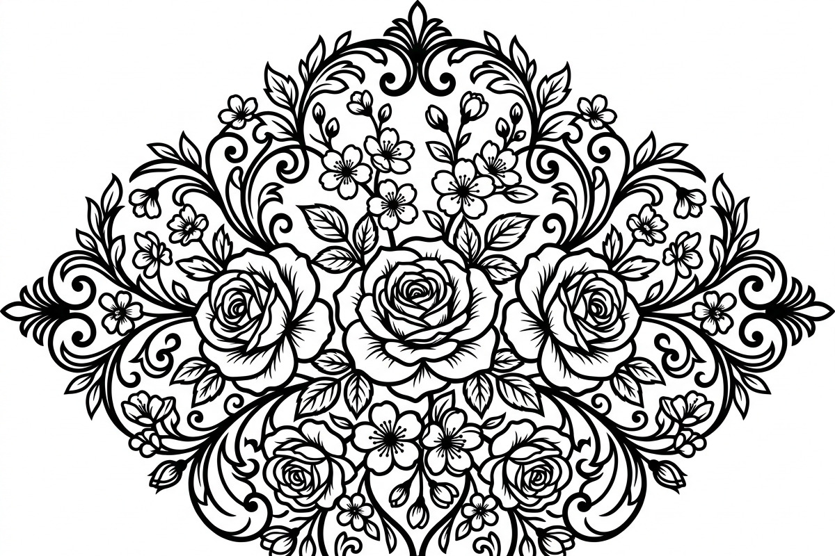 50 Elegant Floral Ornate Silhouette, a Decorative Illustration by Amazin_art (Photo 6 of 30)