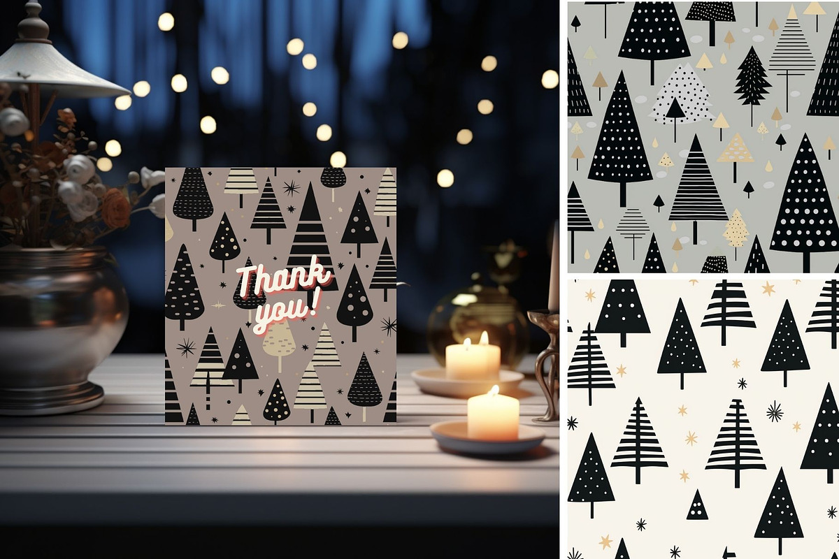 14 seamless minimalism Christmas, a Pattern Graphic by ARTOZEN DIGITAL (Photo 8 of 14)