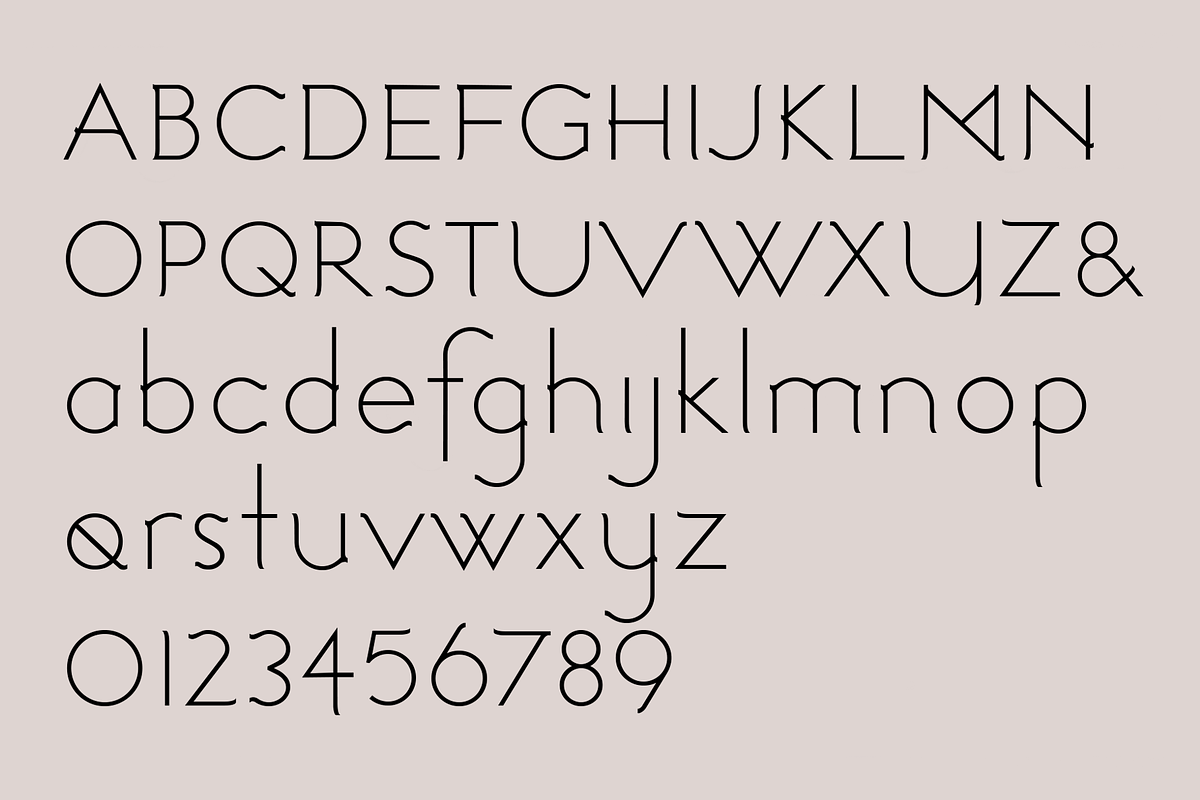 Nishi. Chic, modern sans serif font, a Sans Serif Font by LostandFoundry (Photo 5 of 7)