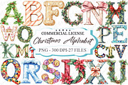 Christmas Alphabet Png Bundle, an Illustration by designcity5 (Thumbnail 1 of 5)