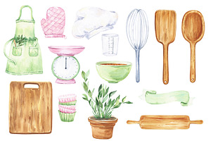 Watercolour Cookery Set