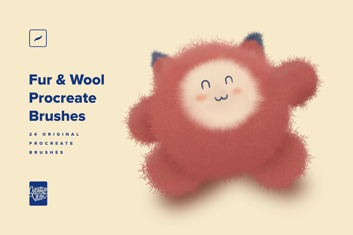 Fur & Wool Procreate Brushes, a Brush Add-On by Creative Veila (Photo 1 of 12)