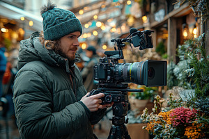Film crew captures beautiful scenes, a Photo by Tanuart