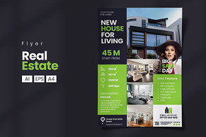 Real Estate Flyer, a Flyer Template by Stock Shape