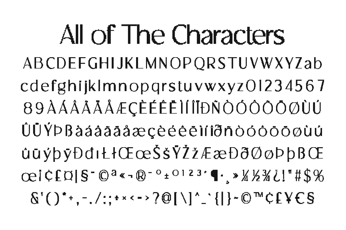 CS Adria Semipixel, a Sans Serif Font by Craft Supply Co. (Photo 8 of 8)