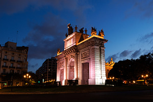 The Sea Gate, called porta de la mar monument in Spanish city, Valencia, an Arts & Entertainment Photo by Bepslabor