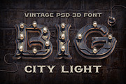 BIG City Light font, a Symbol Font by Gleb Guralnyk (Thumbnail 1 of 6)