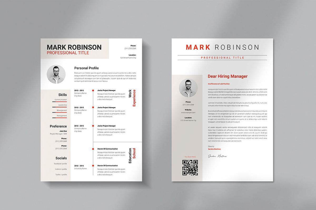 Resume | Indd, Eps, Psd, Word, Docx, a Resume Template by Spark_Creative (Photo 3 of 4)