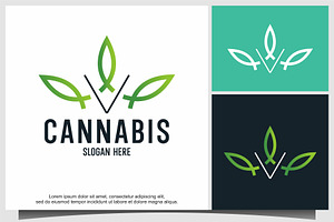 Cannabis CBD Cultivation Farm Logo