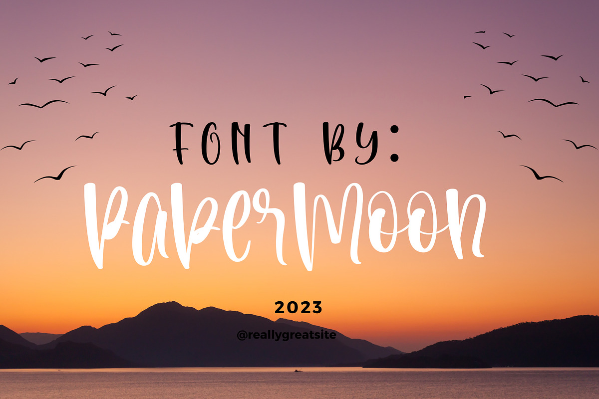 Felix Sterling: Stylish Handwritten, a Handwritten Font by PaperMoon (Photo 3 of 7)