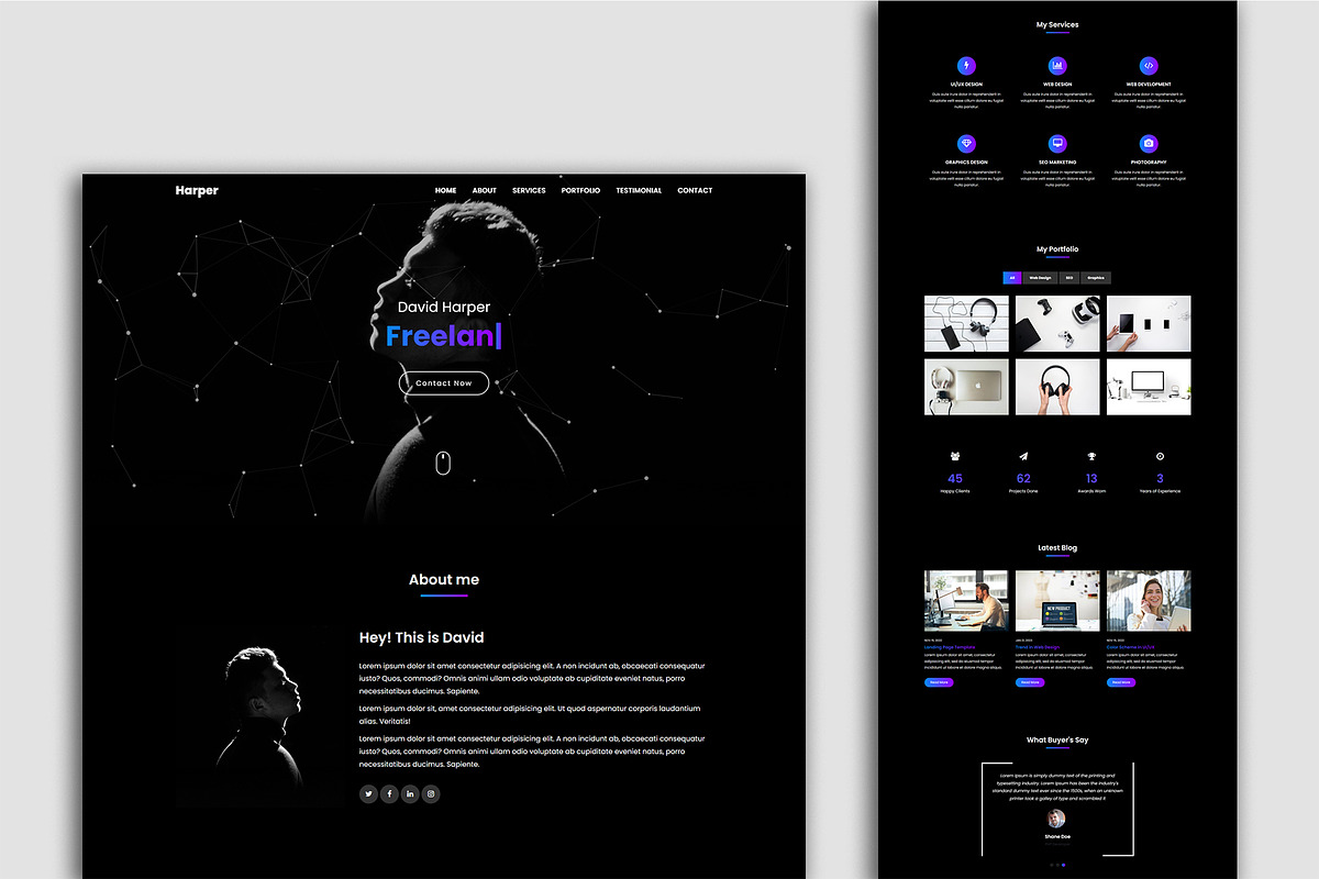 Harper - Portfolio HTML Template, a HTML Template by nandinigraphics