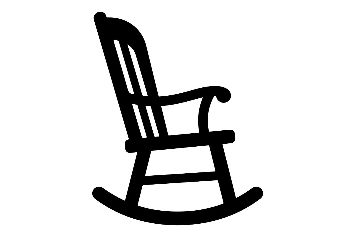 Rocking Chair Silhouette Bundle, an Object Graphic by hafijul (Photo 2 of 4)