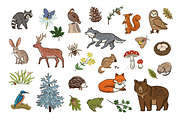 Woodland Alphabet, an Animal Illustration by GooseFrol (Thumbnail 2 of 10)