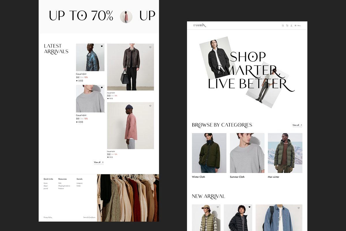 E -Commerce Website UI/UX, an UI Kit Template by Ahmed Rubel (Photo 2 of 8)