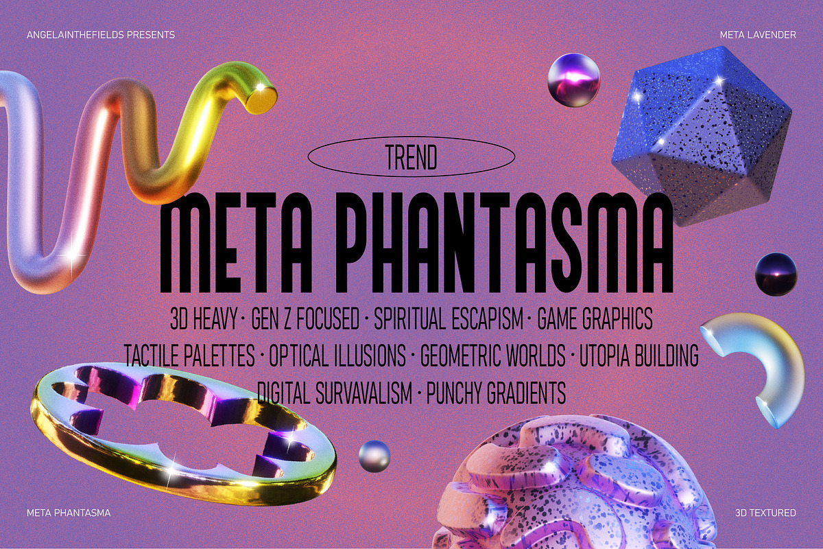 3D META LAVENDER Objects, an Object Graphic by angelainthefields (Photo 2 of 14)