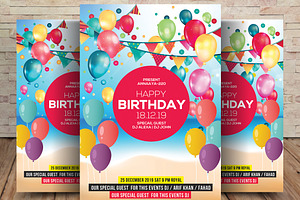 Kids Birthday Party Flyer, a Flyer Template by graphicforest