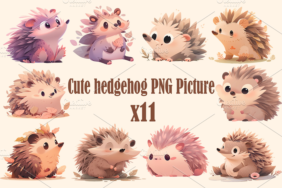 Cute animal collection 400 PNG, an Animal Illustration by DesignFolioHub (Photo 6 of 34)