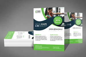 Women Health & Gym Flyer Template