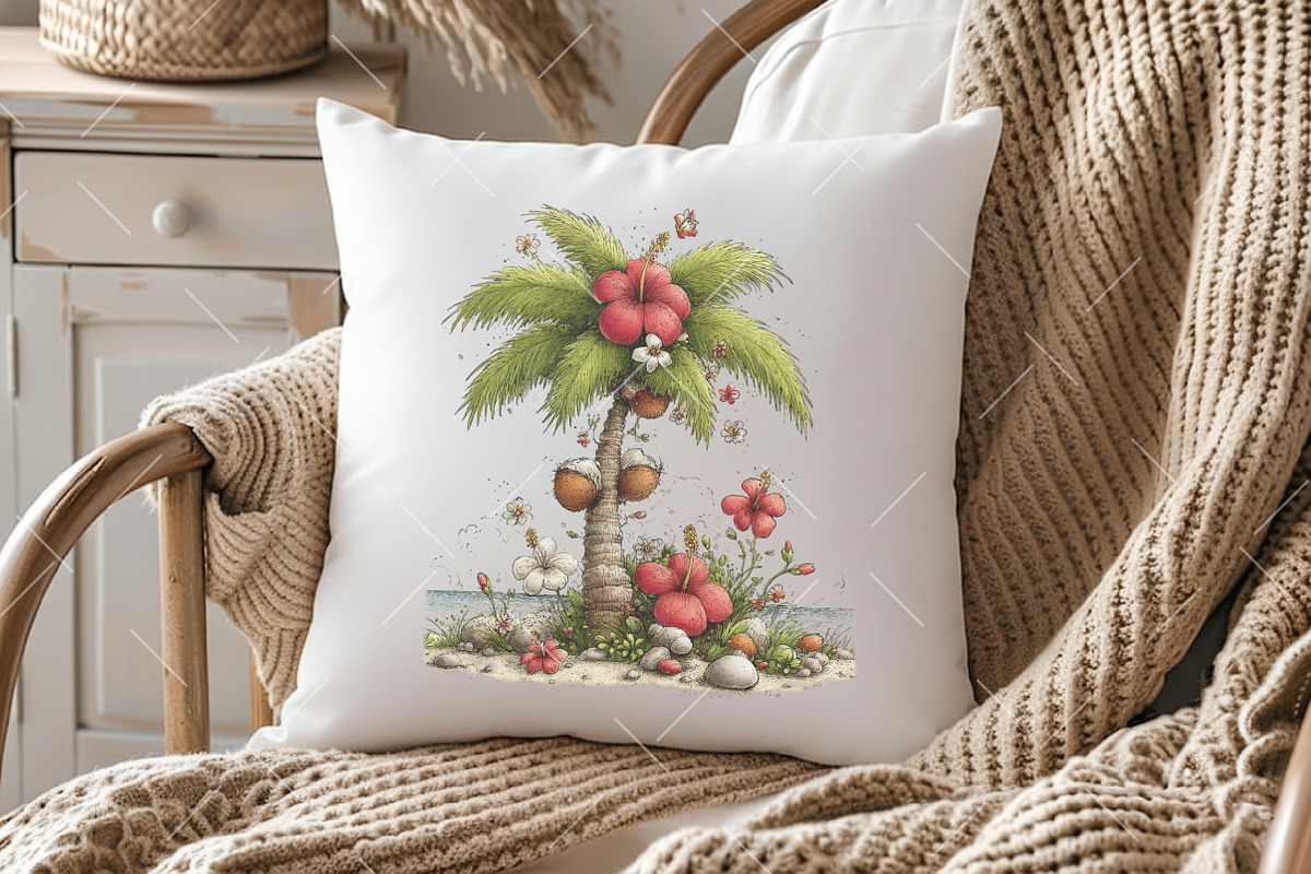 Whimsical Summer Palm Tree Clipart, an Illustration by OK Design (Photo 5 of 6)