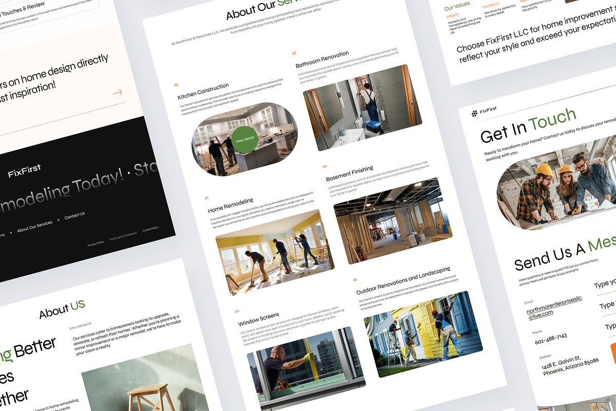 FixFirst - Home Renovation Website, an UI Kit Template by MUIs (Photo 3 of 3)