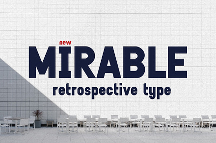 Mirable - Retrospective 1980s Type, a Sans Serif Font by HipFonts