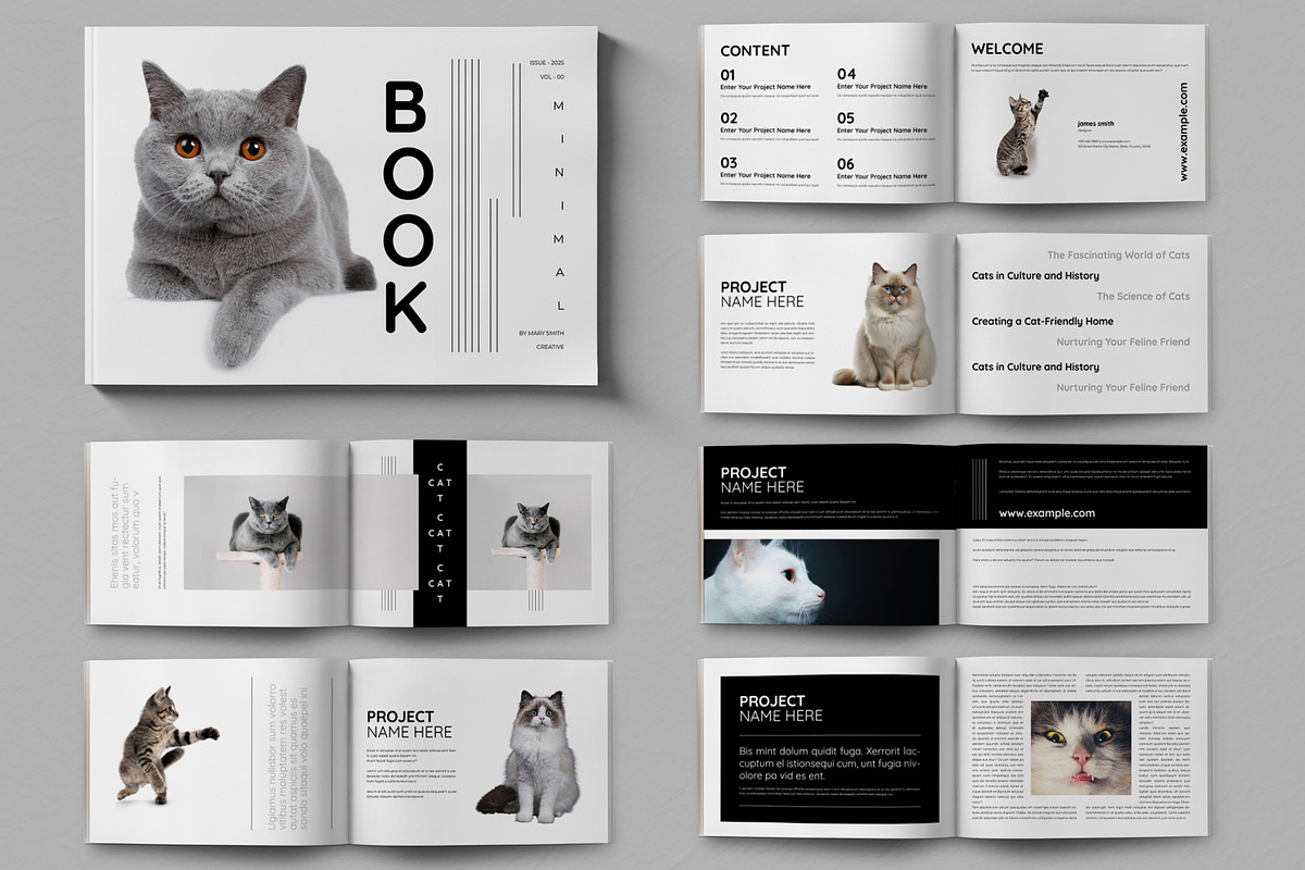 Minimalist Book Design Landscape, a Brochure Template by ContestDesign (Photo 1 of 5)
