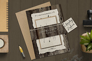 Vintage Wedding Invitation Set, a Card Template by Aarley Kaiven (Thumbnail 2 of 5)