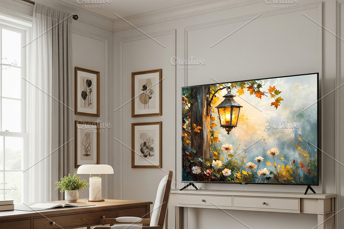 Autumn Lantern Oil Painting, a Background Graphic by Floraphoria (Photo 15 of 15)
