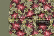 Vibrant Floral Elegance Pattern Set, a Pattern Graphic by Gribanessa (Thumbnail 4 of 4)