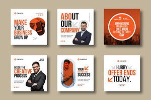 Business Social Media Post Template, a Social Media Template by MightyDesign