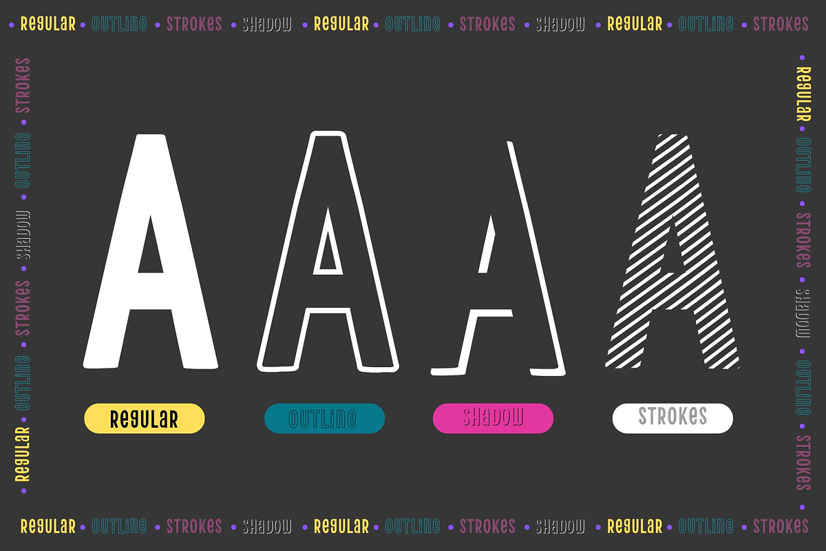 Fox Maggie: 4 Font Styles, a Handwritten Font by Fox7 By Rattana (Photo 2 of 13)