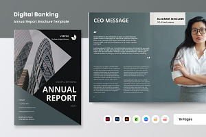 Digital Banking Annual Report V1, a Brochure Template by productype1