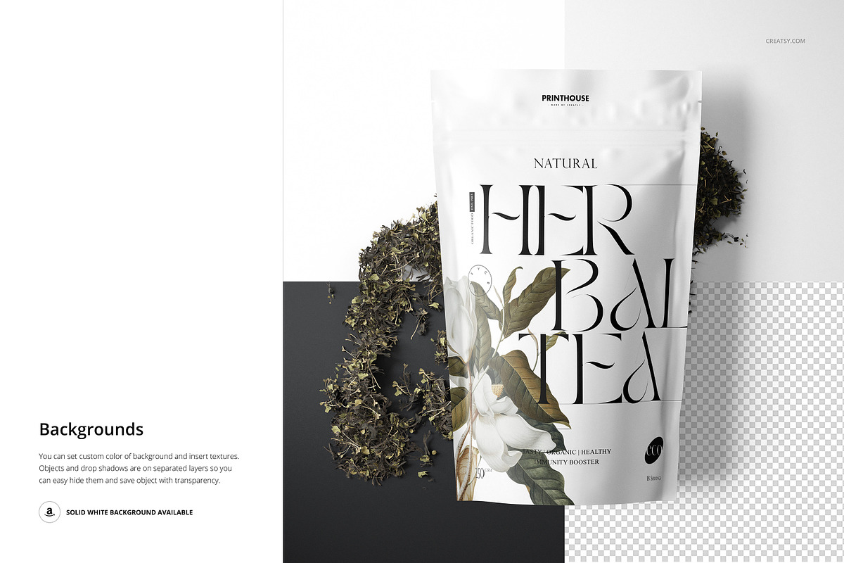 Stand Up Ziplock Bag Mockup Set, a Packaging Mockup by creatsy5 (Photo 12 of 14)