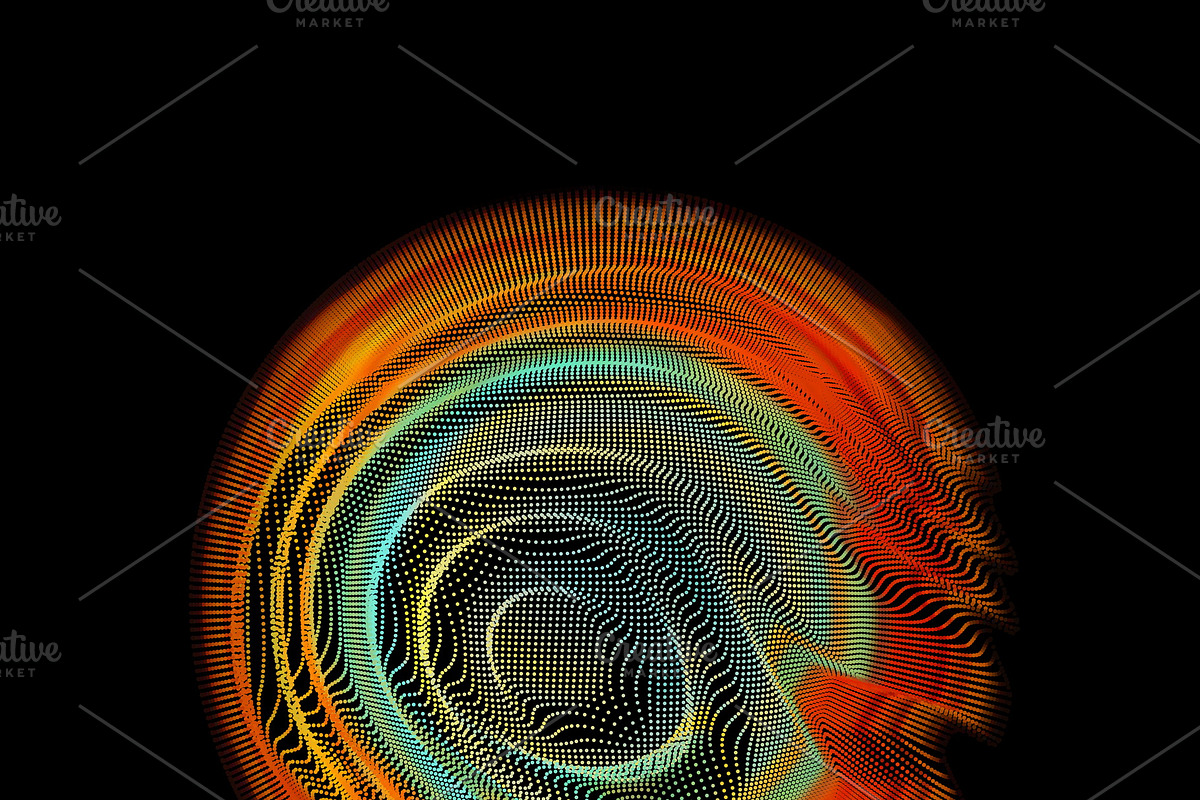16 Abstract Glitched Spheres, an Object Graphic by GarryKillian (Photo 17 of 17)