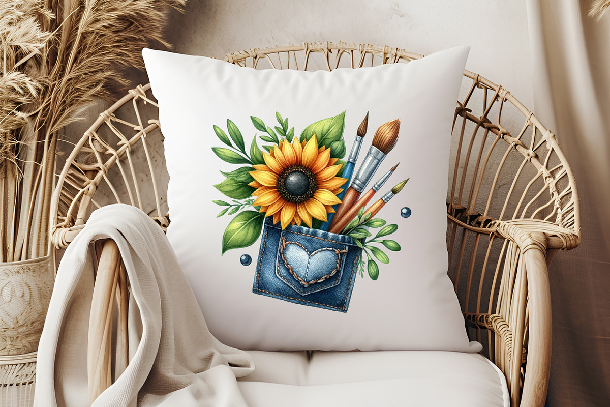 Watercolor Sunflower Sunny Day Clipa, an Illustration by Libby Wishes (Photo 8 of 11)