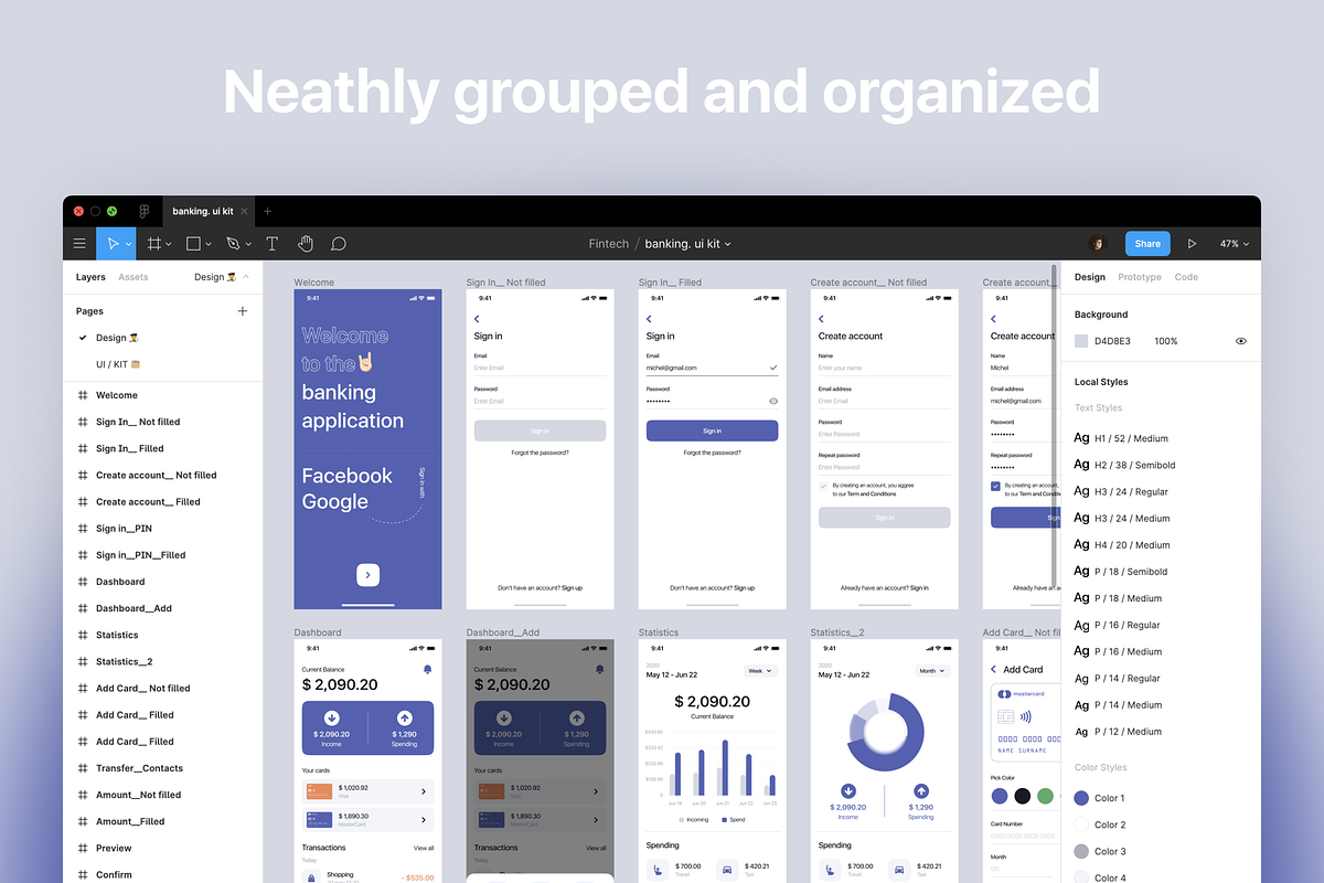 Banking. ui kit, an App Template by alievimrax (Photo 5 of 6)