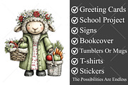 Whimsical Birthday Farm Animal PNG, a Seasonal Illustration by Canvas Craft (Thumbnail 3 of 10)