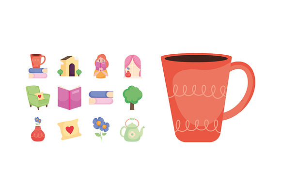 Cozy Home Illustrations Set preview 2