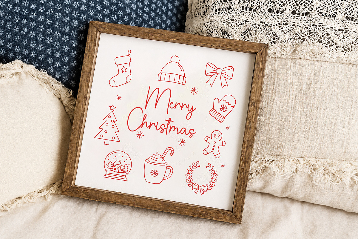 Merry Christmas PNG, an Illustration by Libby Wishes (Photo 5 of 6)