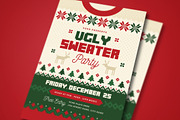Ugly Sweater Christmas Flyer Set, a Flyer Template by VectorVactory (Thumbnail 2 of 4)