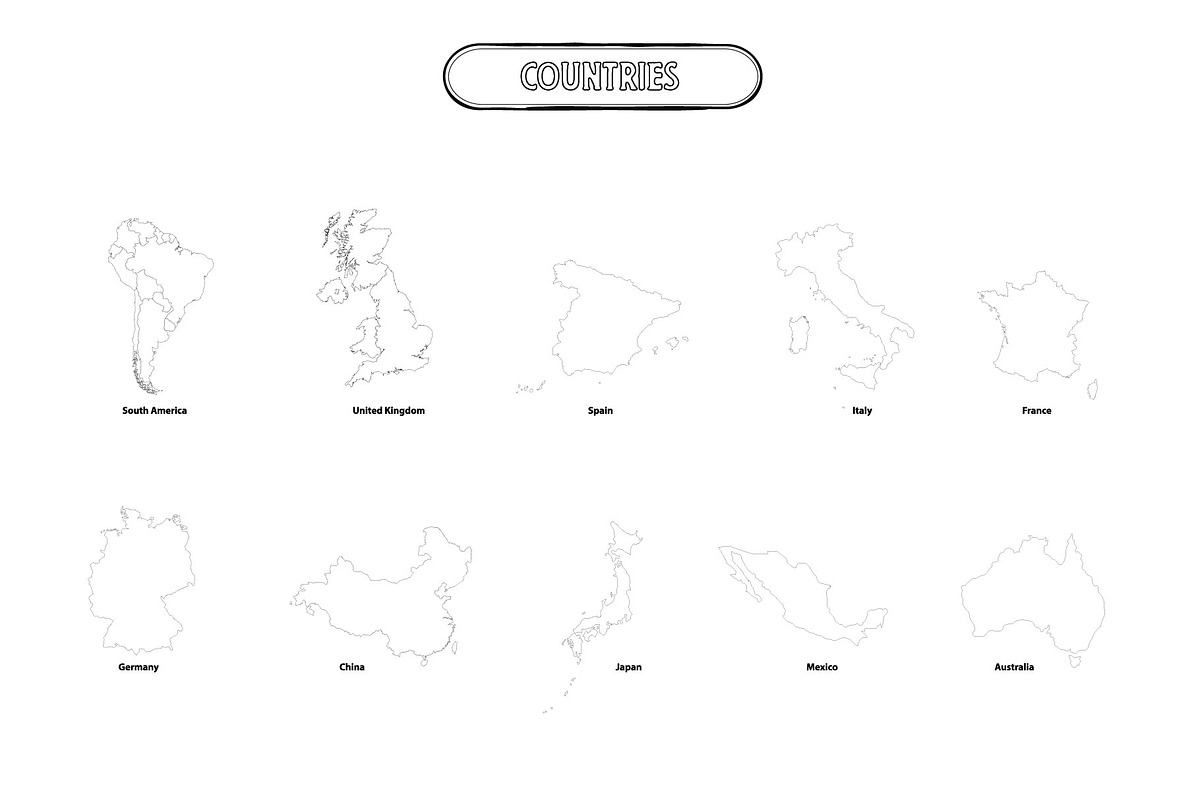 Travel Wedding Map Creator Kit II, an Illustration by Happy Monday Creative (Photo 17 of 21)