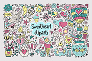 Sweetheart fonts & 119 cliparts., a Symbol Font by Red Ink (Thumbnail 11 of 13)