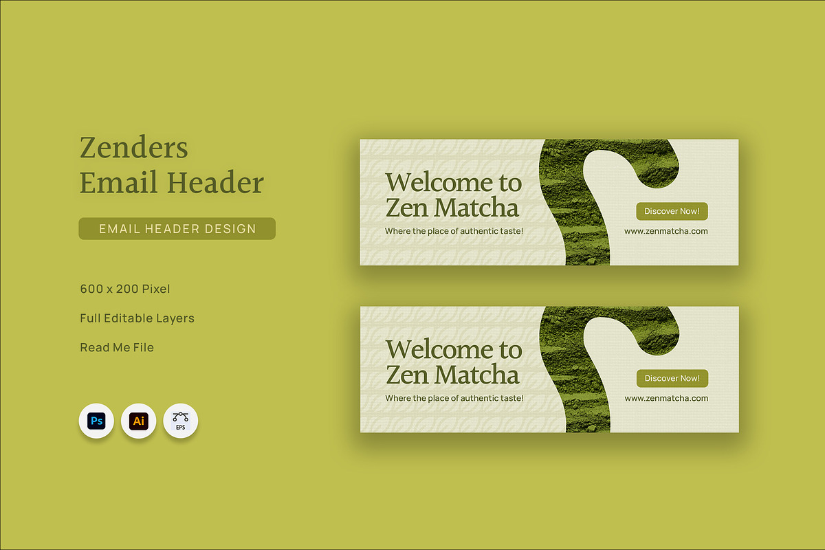 Zenders - Email Header, a Social Media Template by Fannan Studio (Photo 1 of 3)