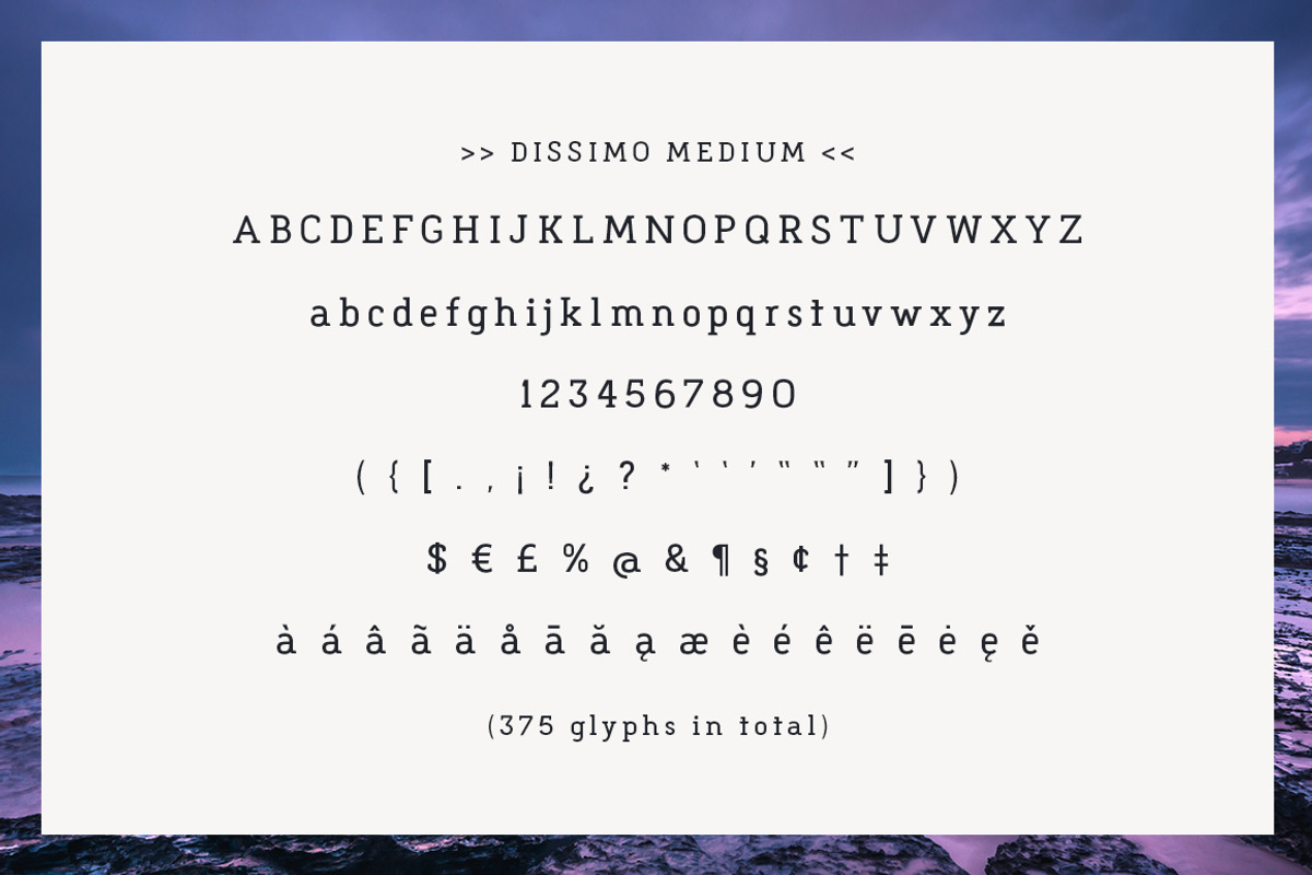Dissimo Font Family (8 fonts), a Font by Verg Shop (Photo 9 of 24)