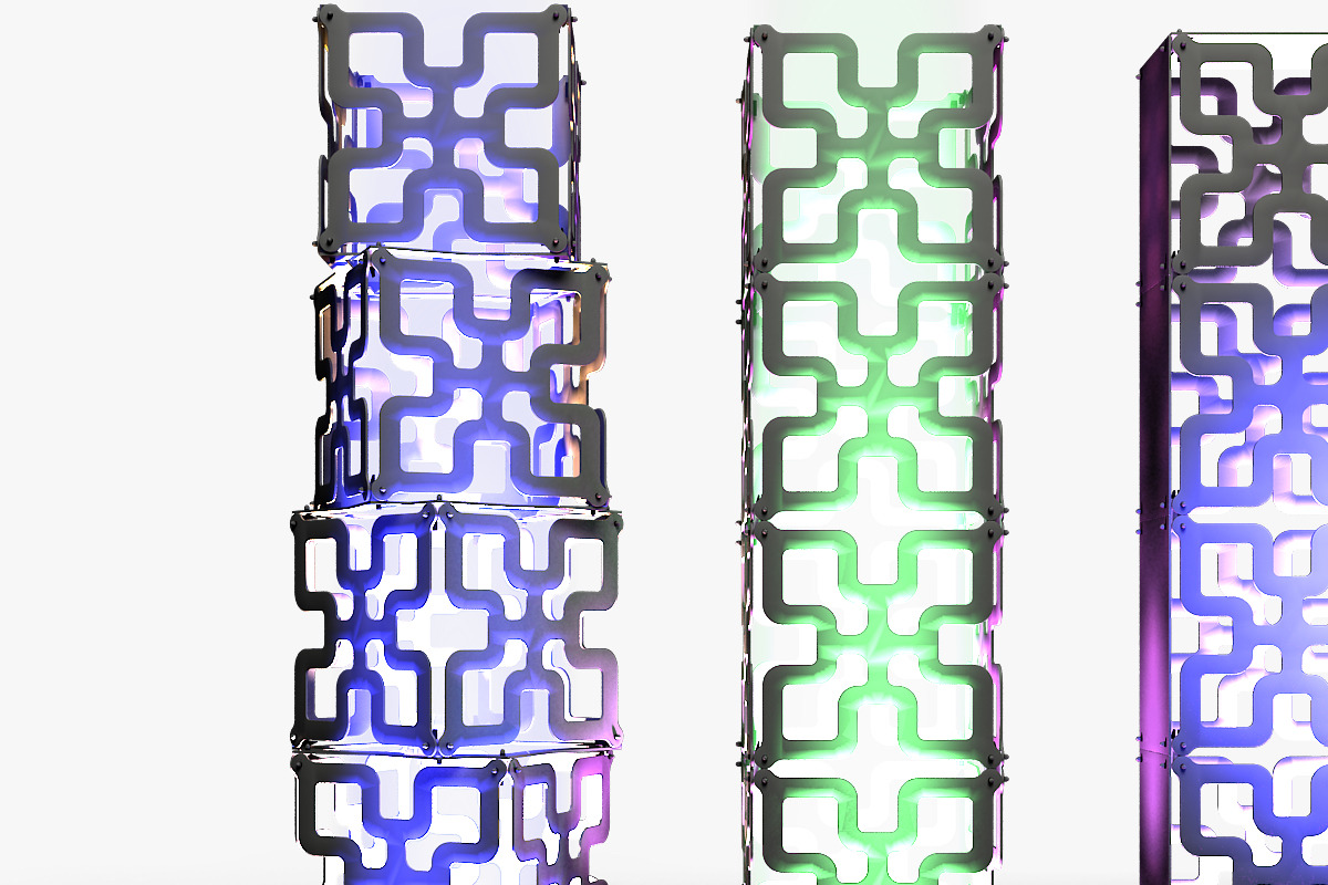 Stage Decor 05 Modular Wall Column preview 3