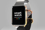 Apple Watch Design Mockup, a Wearable Device Mockup by illustrated (Thumbnail 1 of 5)