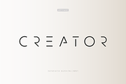 Creator Font, a Sans Serif Font by artyway (Thumbnail 1 of 9)