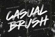 Casual Brush SVG Fonts, a Handwritten Font by tomatstudio (Thumbnail 1 of 7)