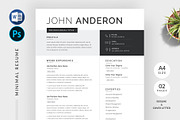 Resume, a Stationery Template by Pixelpick (Thumbnail 1 of 6)